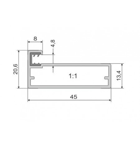 Aliuminio profilis Z13