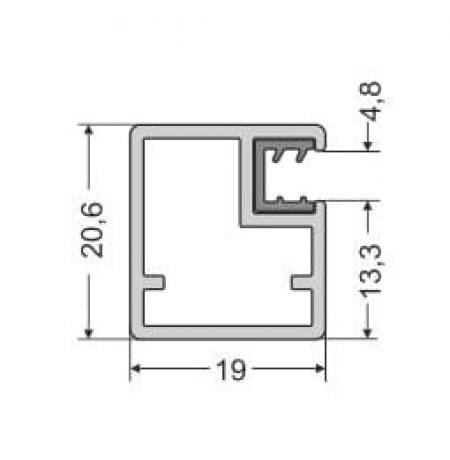 Aliuminio profilis Z1
