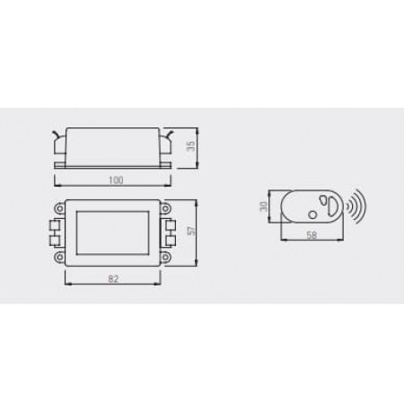 Distancinis dimeris (jungiklis), su pulteliu